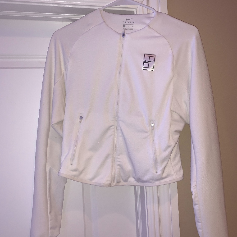 Nike White Tennis Jacket
